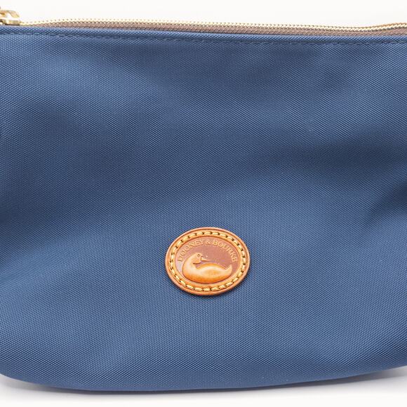 Dooney & Bourke Women’s Shoulder Bag Navy Nylon Leather Trim Crossbody Small - Picture 3 of 11